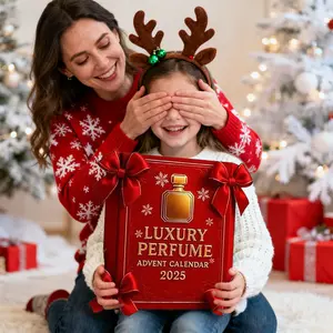 Luxury Perfume Christmas Countdown Calendar, 24 Days with Mini Fragrance Decorations, Designer Scents for Men and Women, High-End Holiday Gift Set
