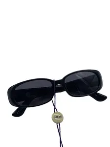 Pre-owned Gucci Glossy Black Narrow Rectangle Sunglasses/FYBH03326402/6402