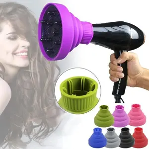 Professional Blow Dryer Diffuser Attachment, Collapsible Hair Styling Tool for Natural and Thick Hair, Enhances Curls and Reduces Frizz, Air Styler, Hair Blower Brush