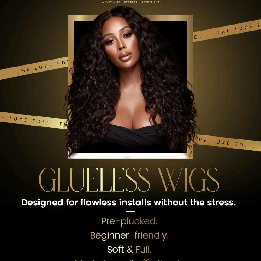 Luxurious Human Hair Full Lace Glueless Wigs & Bundles, Hair Extensions, Glueless Hair Wigs