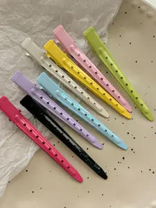 8 Piece Set Root Volume Hair Clips Adjustable Clips Side Bangs Makeup Styling Hairpins Duckbill Clamps Hair Accessories One-Row Clamp