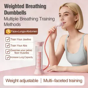 Weighted Breathing Dumbbell Trainer for Abdominal Lung Capacity Core Strength Home Workout Adjustable Weight Multi Faceted Training