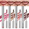 4Pcs Peel off Lip Liner Stain, Lip Gloss Lip Tint Set, Peel Off Nude Lipliner Makeup Velvet Matte Tattoo Peel Off Lip Liner Set Long-Lasting Waterproof Transfer-proof Brightening