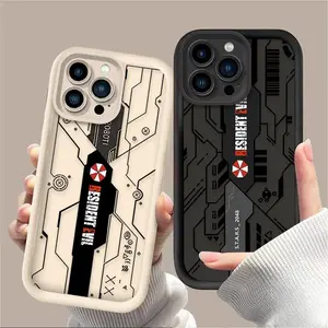 Soft Case For iPhone 17 Air 16 15 14 13 12 11 Pro Max Plus Luxury Resident Evil Crisis Shockproof Cover Colorful Protection TPU Material Full Coverage Cartoon Design
