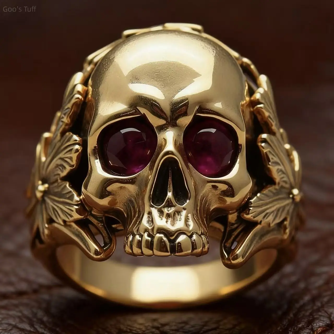 Unisex Eco-Friendly Alloy Punk Skull Devil Carved Ring, Anti-Fade Gothic Fashion Jewelry Band for Halloween Cosplay, Holiday Gift Accessory