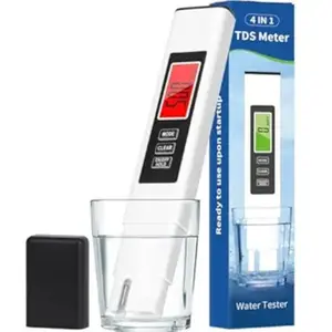 TDS meter, water quality detector, accurate and reliable, TDS digital water tester, EC and temperature (°C/ °F) meter,0-9990ppm for professional testing of drinking water、 RO/DI systems, aquariums,etc