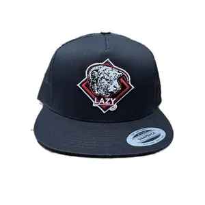 Lazy J Ranch Black Red Diamond Hereford Classic Five Panel Trucker Hat