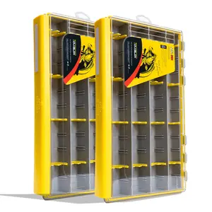 Tcakelox Deluxe Fishing Tackle Box, Waterproof 3600 & 3700 Terminal Tackle Trays, Organizer Includes 2 Type Dividers, Multi-purpose and All-in-one Tackle Storage (3700 universal 2 PCS)