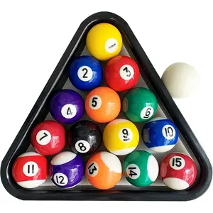 1.5 Inch Mini American Style Billiard Balls Set, Complete 16 Balls for 6 Feet Pool Table