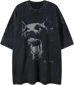 Doberman shirt, Ferocious Dog Snarl, Funny shirt, Dark Canine Face Design, Gothic Streetwear Style, Vintage graphic tee, Unisex shirt, Casual Wear, Top men