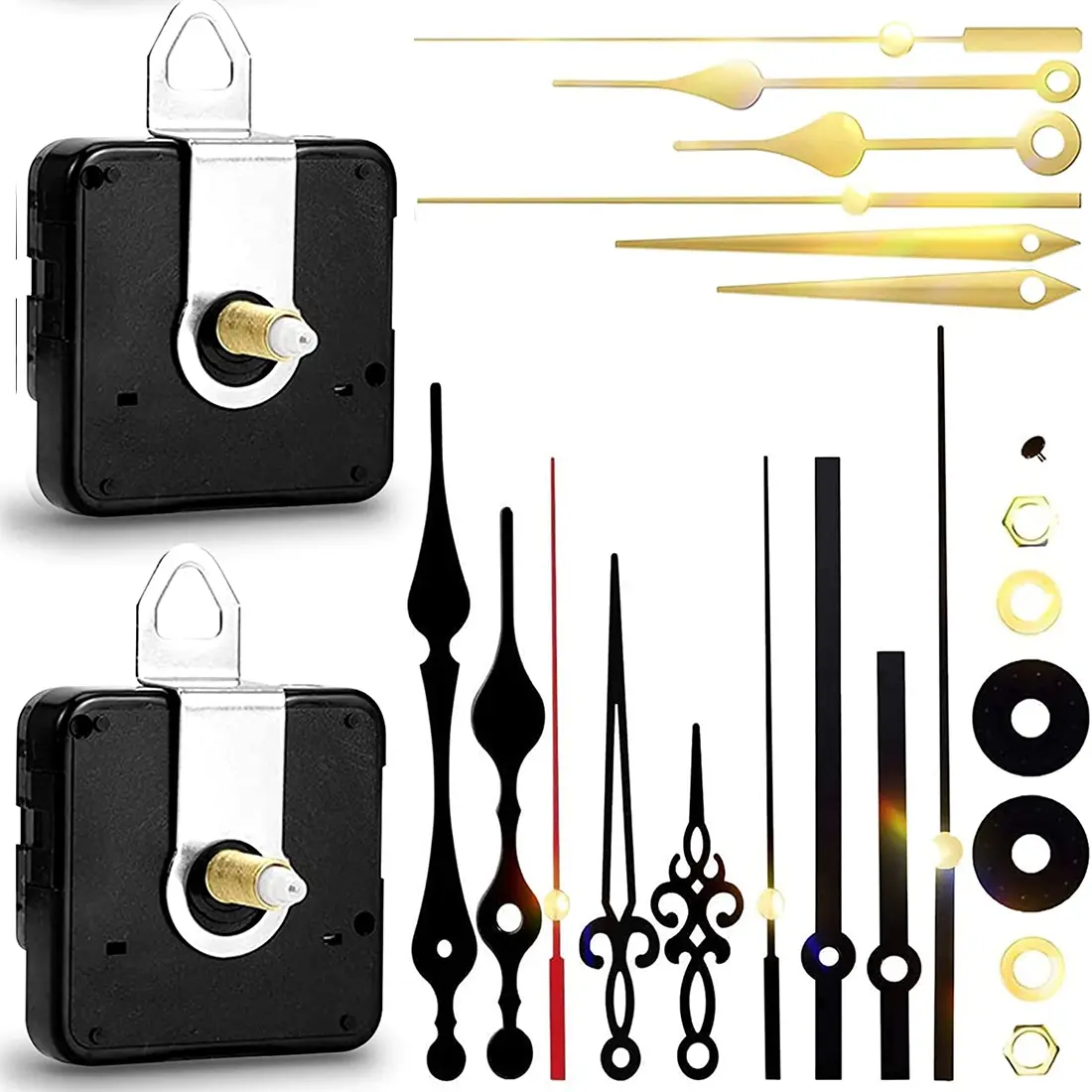 Quartz Clock Mechanism Kit, Wall Clock Mechanisms Mattery Powered Replacement, Clock Replacement DIY Repair Parts
