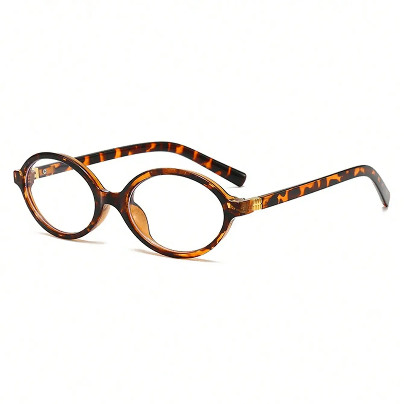 Retro Small Oval  Eyeglasses Women Tortoise Frame Women Vintage Glasses Sunglasses UV400 Eyewear Female