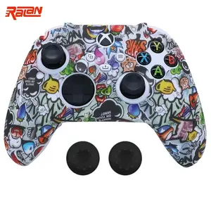 New Silicone Soft Protective Gamepad Cases Console Accessories For Xbox Series S/X Controller Game Handle Joystick Cover Shell with Stick Grip Caps