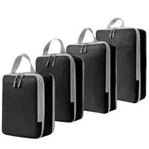Travel Compression Storage Bag Set, 4 Counts, Space-Saving Packing Solutions, Durable and Lightweight, Ideal for Travel and Organizing