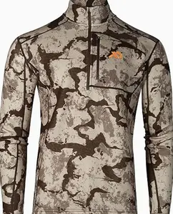 Men's Furnace Quarter Zip - Merino Camo Hunting Long Sleeve, Insulated Midlayer, Hunting Gear For Men 2 PHY