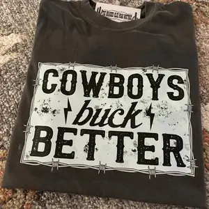 Cowboys Buck Better Western Graphic Crewneck & T-shirt, Grunge cowboy graphic tshirt, western graphic tshirt, plus size western graphic tshirt, western boutique, western stuff, sweatshirts for women
