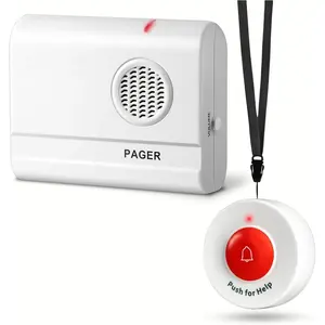Call Button for  and Caregiver Pager Portable SOS Alert System  for Nurse Call Seniors Patients