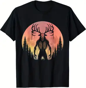 100%cotton Wendigo T-Shirt - Monster Graphic Tee - Cotton Casual (S-3XL)