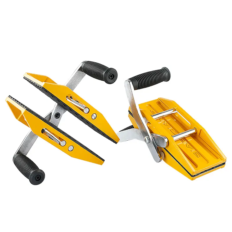 2PCS Heavy Duty Panel Clamps 660lbs - Granite/Marble Countertop & Glass/Metal/Plywood Carrying Tool for 3-45mm Slabs, Handheld Stone Carrier fathersdaygift Rubber Handle
