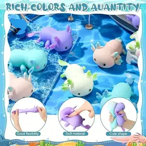 Axolotl Unicorn Squishy Toys, Stress Relief & Sensory Fidgets for Adults, Unisex Gift for Christmas & Festivals, No Batteries Needed