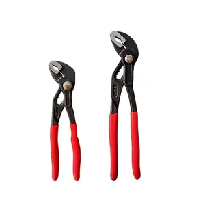 Quick Release Pump Pliers Set, Large & Small Adjustable Metal Pipe Clamp, Durable Heavy Duty Plastic Handle, DIY Plumbing Tool for Home Use