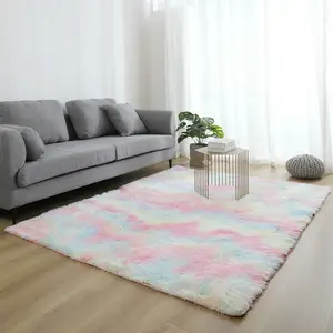 Cozy Soft Thick Rug Modern Fluffy Carpet Bedroom Room Decor Essentials Non-slip Aesthetic Plush Floor Mat