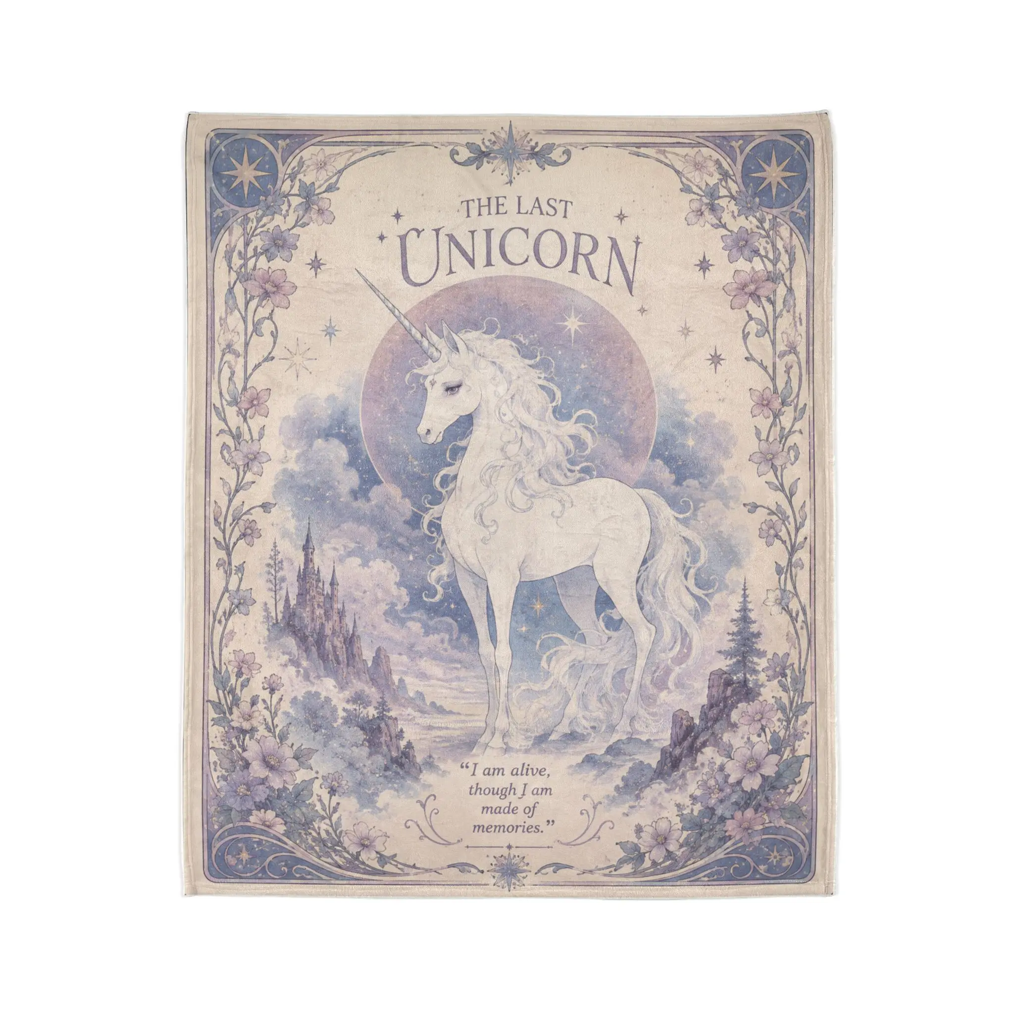 The Last Unicorn blanket | Fantasy unicorn tapestry throw