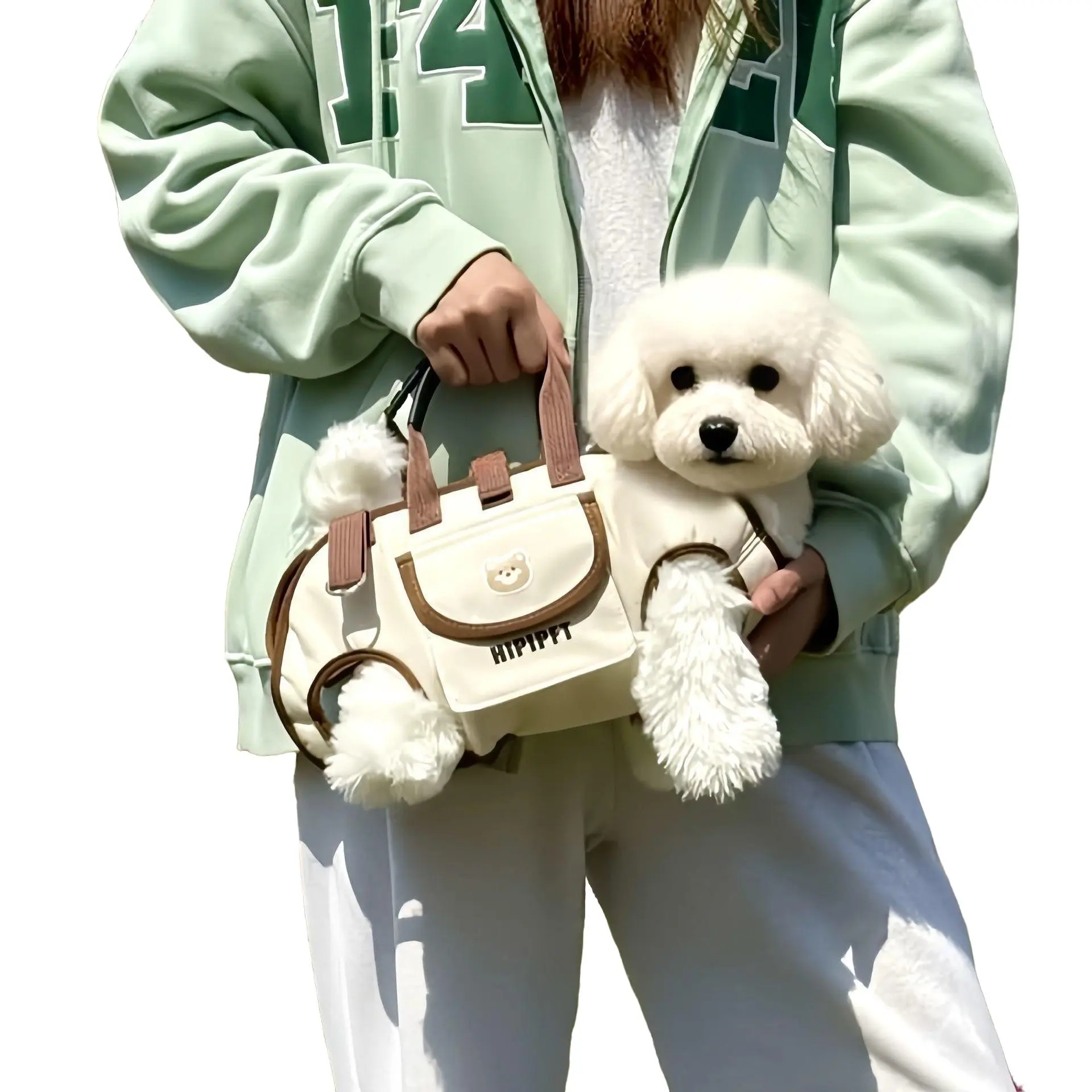 4-in-1 Pet Carrier Backpack Set - Cute Breathable Travel Bag with Leash Attachment, Convertible Handbag Crossbody Sling, Lightweight Outdoor Adventure Gear for Cats & Small Dogs, Airline Friendly, Animal Carrier