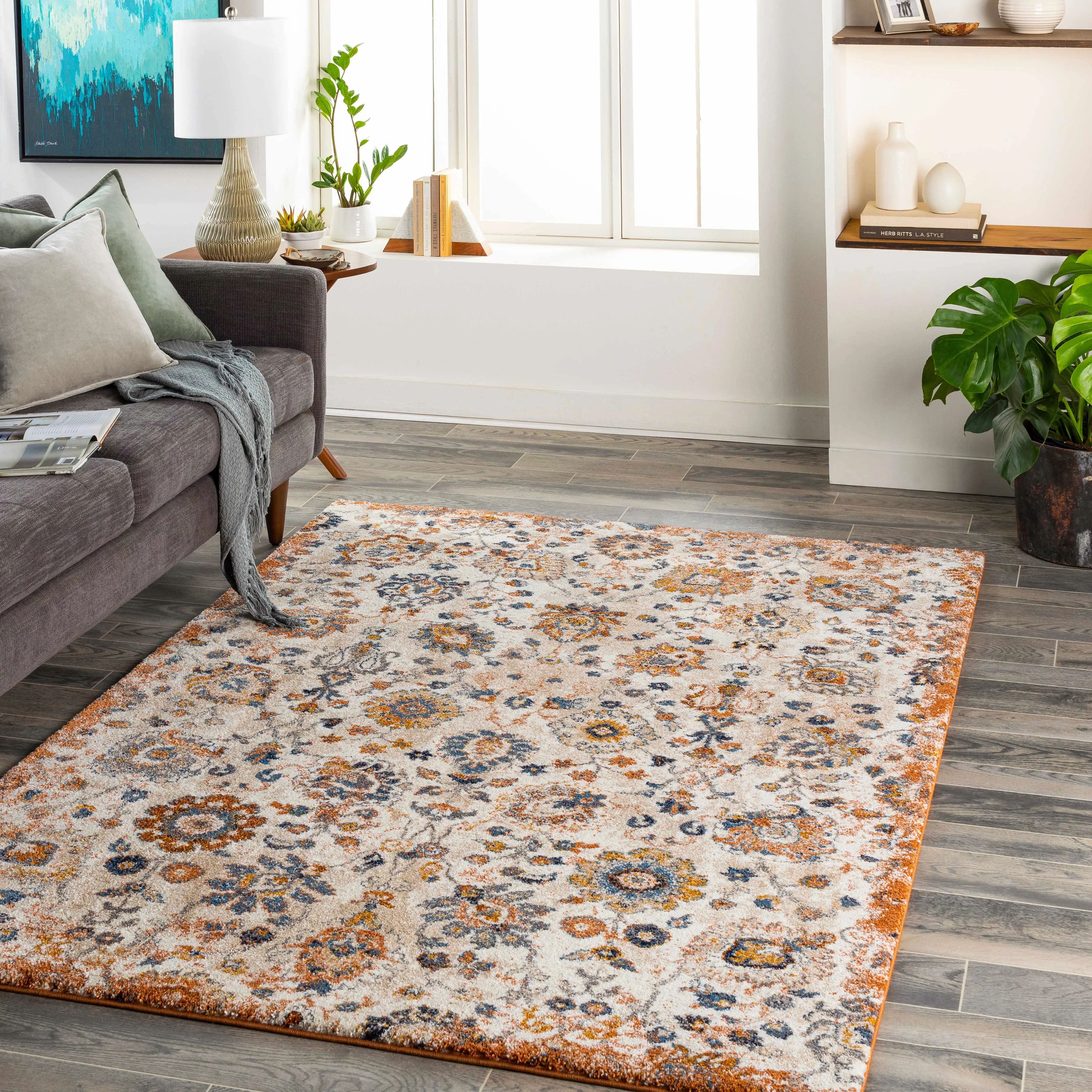 Cogan Beige Thick Luxe Area Rug - Home Decor Rug, Living Room Mat, Clearance