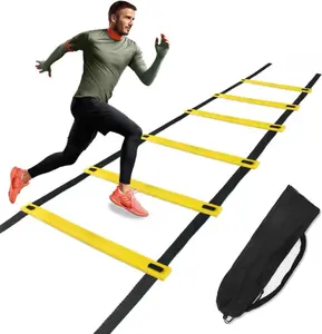 Agility Training Ladder, 1 Set Agility Ladder Equipment with Adjustable Storage Bag, Fitness Speed Training Ladders for Home Outdoor Use,