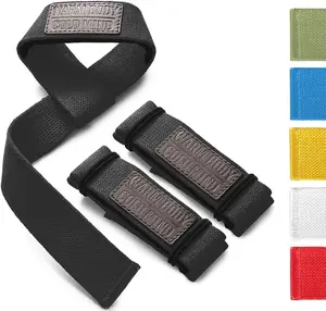 WARM BODY COLD MIND Cotton Lifting Straps, Secure Grip Support for Weightlifting, Powerlifting, Bodybuilding, Buy now Wrist Straps made from Comfortable Durable Cotton, Anti-Slip Design, Ideal for Heavy Weight Training