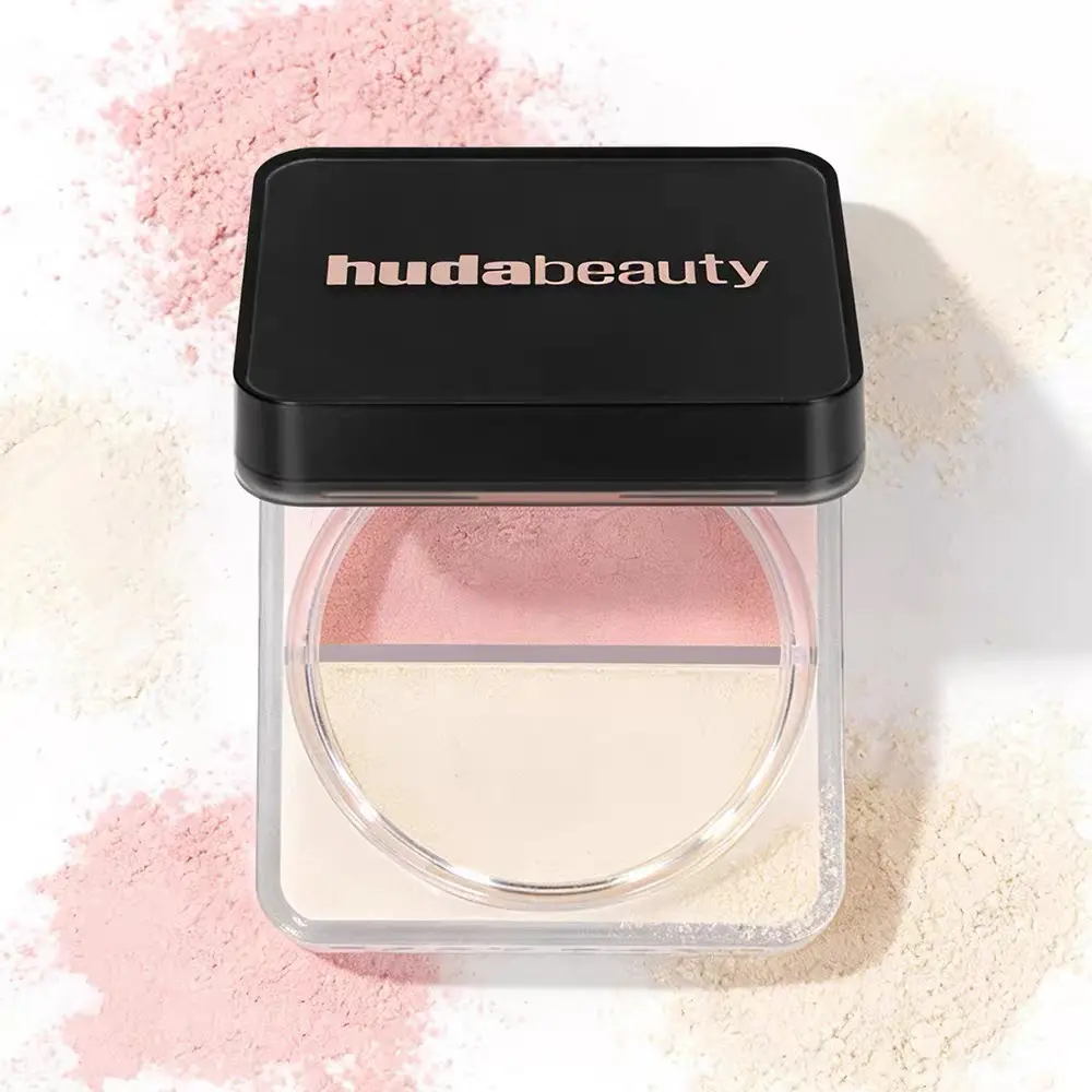 Huda Beauty Easy Bake Duo Loose Setting Powder, Two-Tone, Oil Control Matte Finish