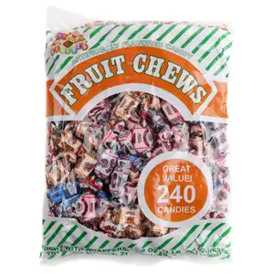 Albert's Fruit Chews Assorted Bag 240 Piece - Retro-Chic Chewy Confections with Vibrant Flavors & Sweet Moments - Candy