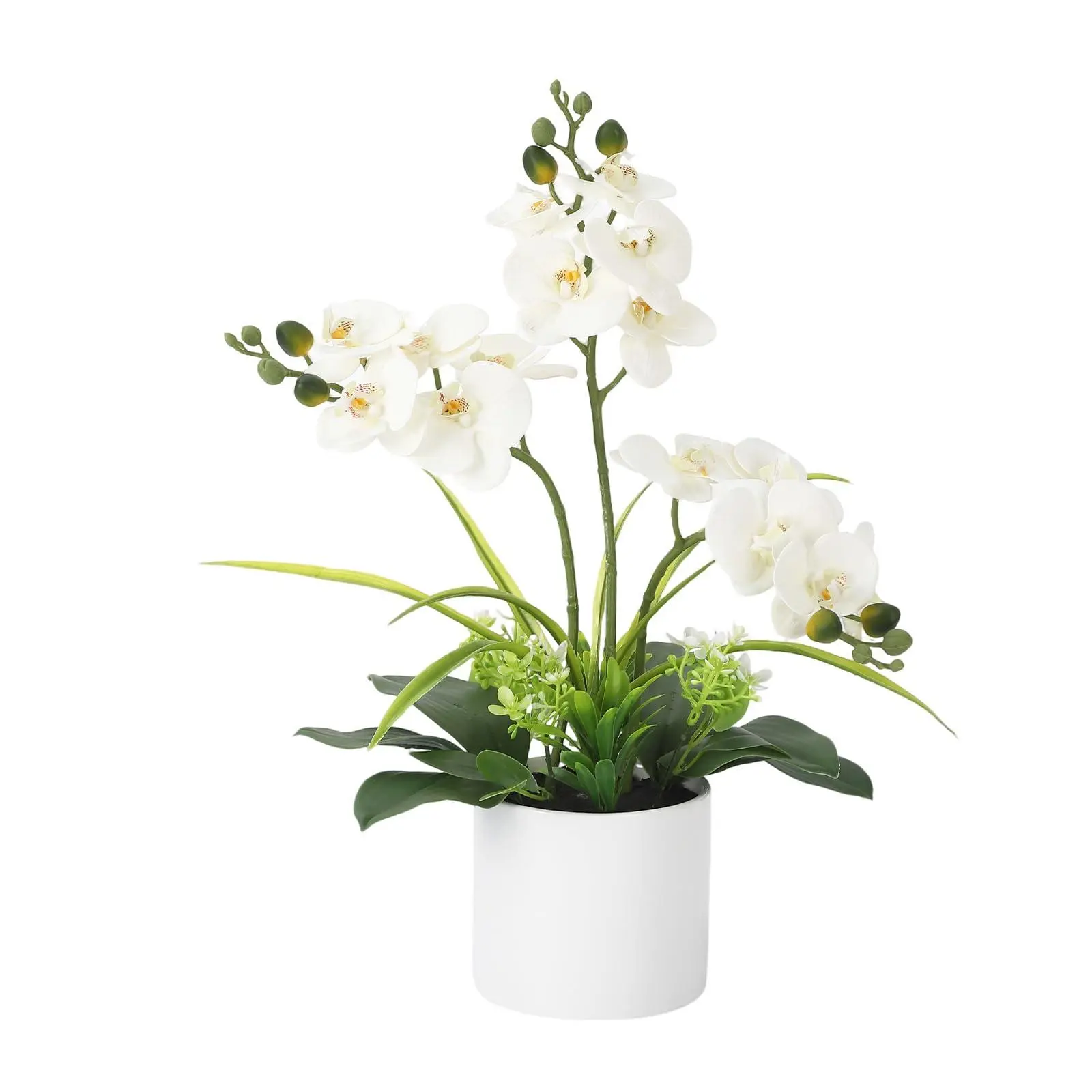 Garvee 24PCS Real-Touch Calla Lily Decorative Flower Set with Vase + Water Look, Latex Fake Blooms for Wedding Home Decor, Pink Gift Option, Real‑Touch Blooms
