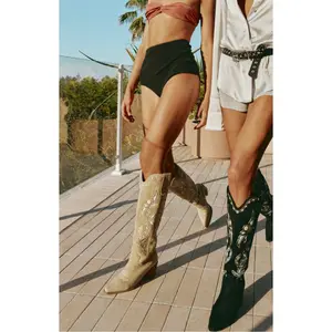 Billini Della Taupe Cowboy Boots