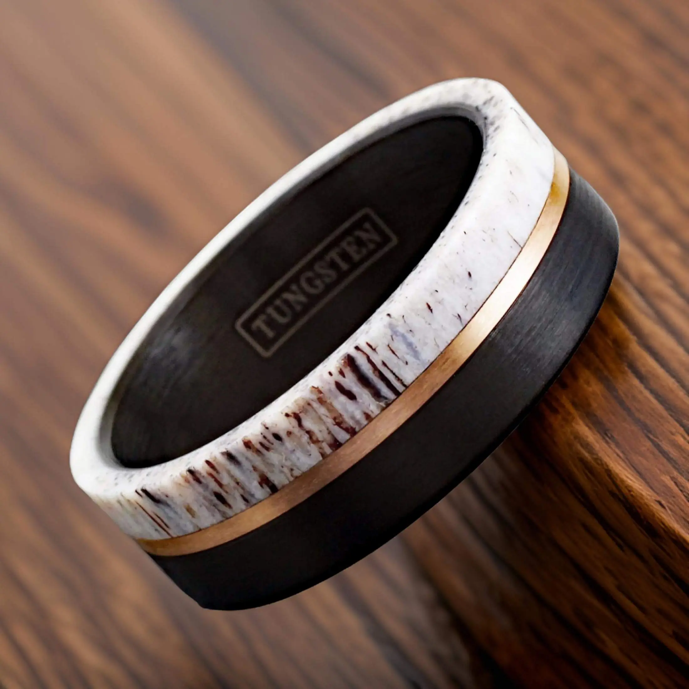 Couples Matching Deer Antler Ring, Couples Wedding Ring, Couples Engagement Rings