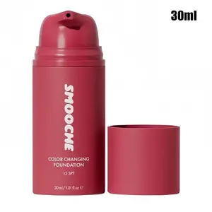 Smooche Color Changing Foundation –  Skin Tone Adapting Liquid Foundation for Women, Self Adjusting Natural Finish, Blurs Imperfections & Fine Lines, SPF 15, All Skin Types, 1.01 Fl Oz