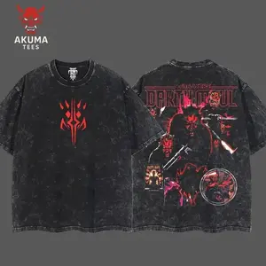 Darth Maul villain Vintage Retro Comfort T-shirt, Double-Sided Graphic Tee, Unisex Casual Comfort T-shirt, Soft Wearable Gift, Movie Lovers Graphic Tee, Vintage Streetwear for Daily Fit, Movie Superhero Lover, Y2K,MCU, DCU BW2