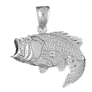 Jewels Obsession Sterling Silver 925 Bass Pendant