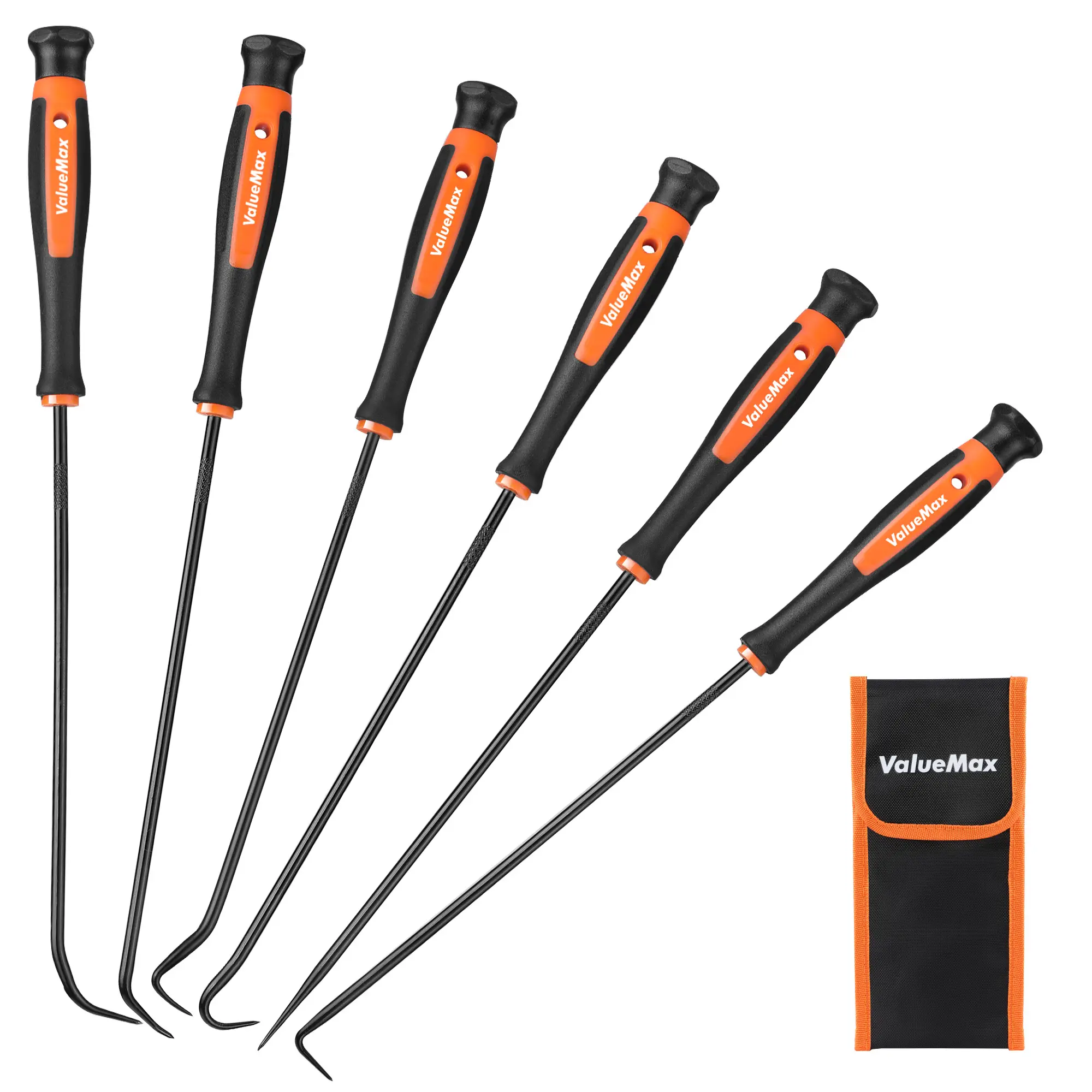 #backtoschool ValueMax Pick and Hook Set, Precision Pick Set with Tool Bag, Perfect for Automotive/Electronic Repair, O-Ring/Oil Seal Gasket Puller and Remover(6 Packs)