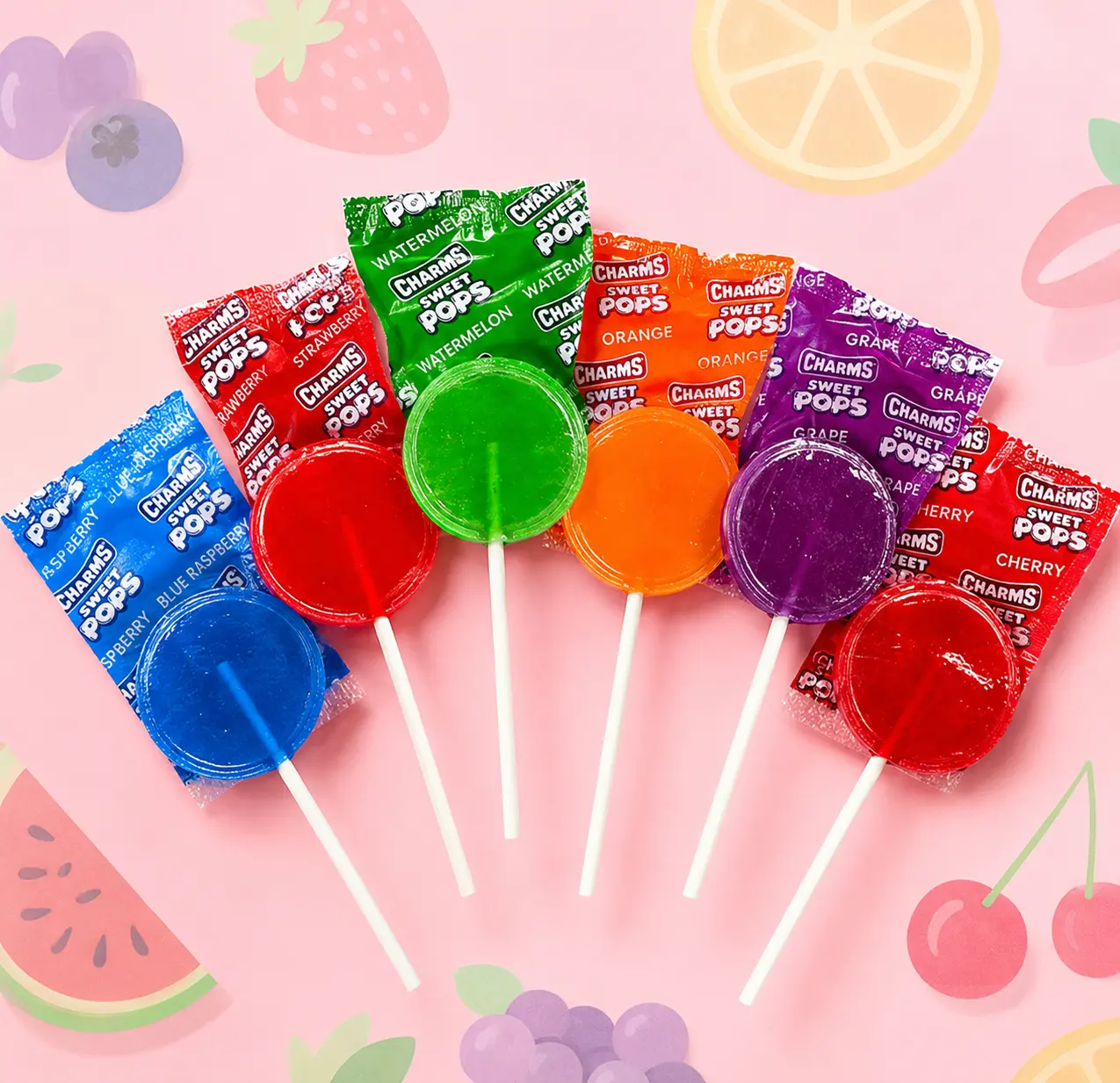 Charms Sweet Flat Pops 48 ct.