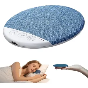 Under the Pillow Speaker |   Mini Bone Conduction Wireless Sleep Assist with Stereo Bass, White Noise, Volume Control, TF Card Support and Auto-off for Deep Sleep (blue)