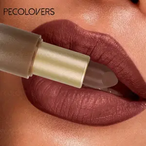 Waterproof Lipstick Matte Lipstick Intensely Pigmented, Not Sticky, Not Greasy, Makes Lips Look Fuller, Lasting Makeup, Portable Travel Makeup