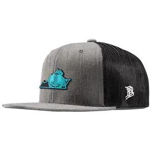 Virginia Turquoise Flat Trucker