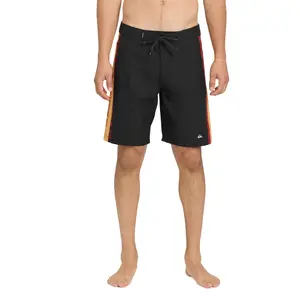 Quiksilver | Hawaii Trades 20"" Boardshorts | Rear Patch Pocket with Key Bungee | 4-Way Stretch | Quick-Dry & Anti-Sag |  Hawaii Themed Print with Flag & Branding Details