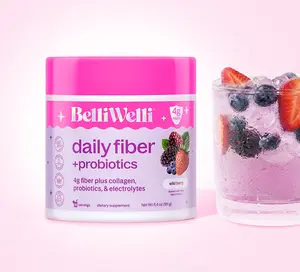 BelliWelli Daily Fiber + Probiotics + Collagen - Wild Berry Supplement Fitness BelliWelli Daily Fiber + Probiotics + Collagen - Wild Berry Supplement Fitness