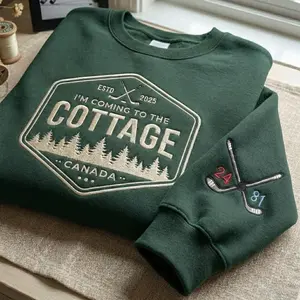 Embroidered I'm Coming to the Cottage Shirt, Romance LGBT Hockey Sweatshirt, Movie Inspired Shirt, Movie Fan Merch