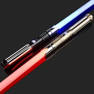 (2pcs)2025 new 2 in 1 Dueling Lightsaber 16 RGB Colors Changeable 3 Modes with Fx Battle Sound Metal Hilt Light Sabers for Adults Kids RGB Lightsaber with Sound Modes USB-C Dueling Lightsaber with Sounds RGB Lightsaber  geek  gift  Steel tactical knives