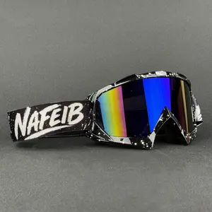 Unisex Off-Road Motorcycle Goggles, Protective Gear, Tactical Windproof Sunglasses, Ideal for Skiing, Cycling, Off-Roading, Perfect Valentine's Gift