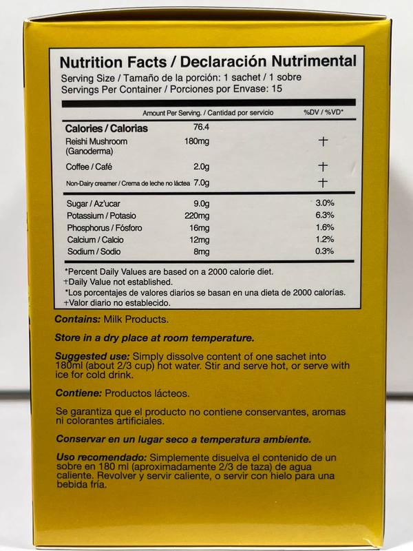 Gourmet Ganoderma Reishi 4 in 1 Coffee Pack 3 Ganoderma & GIF Free 273g 16.2g x 15 Sachets